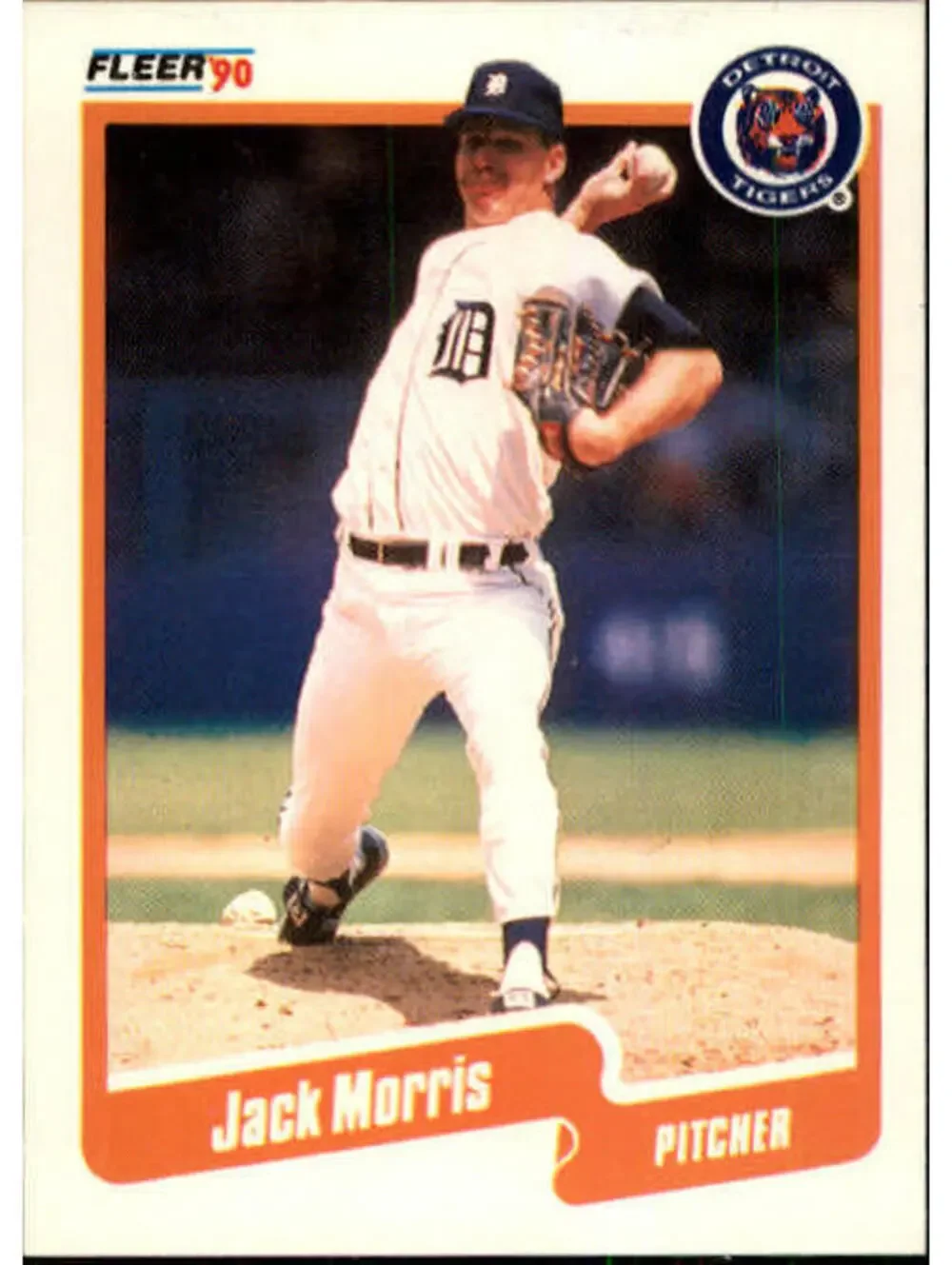 1990 Jack Morris Fleer Baseball Card #610